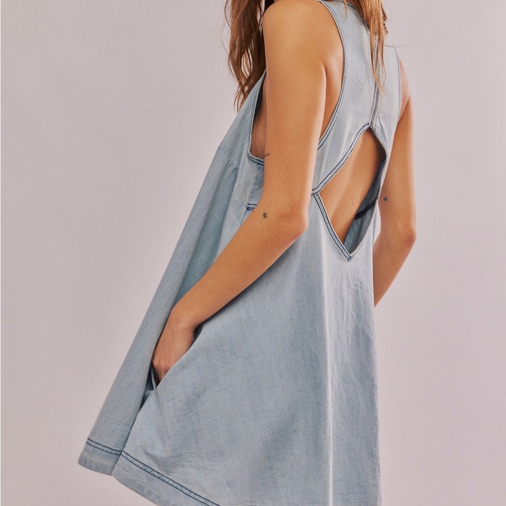 Free People Susie Denim Mini Dress